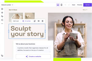 Zyro: Zyro is another AI-powered website builder